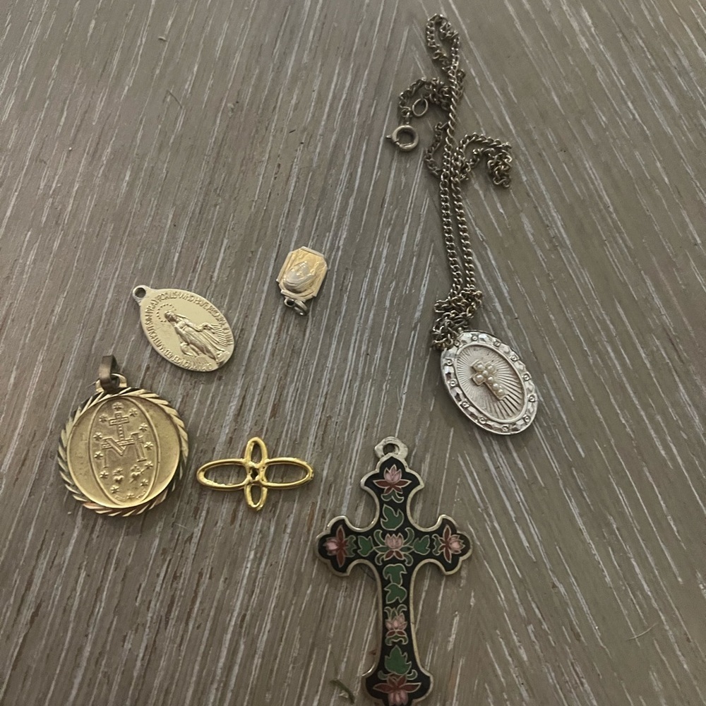 Vintage Religious Pendant Collection - Gold and Silver